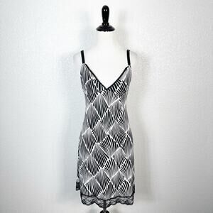 Y2K Babydoll Romantic Sexy Chemise Mini Lace Trim‎ Slip Dress Nighty Medium